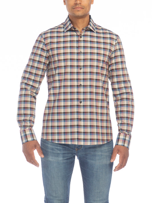 Modern English Color Squares Shirt